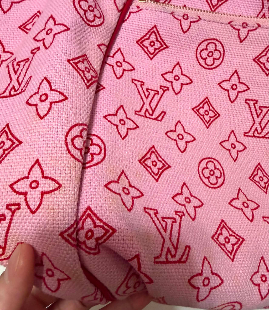 [ PRE LOVED ] LOUIS VUITTON Canvas Cabas Ipanema PM Pink