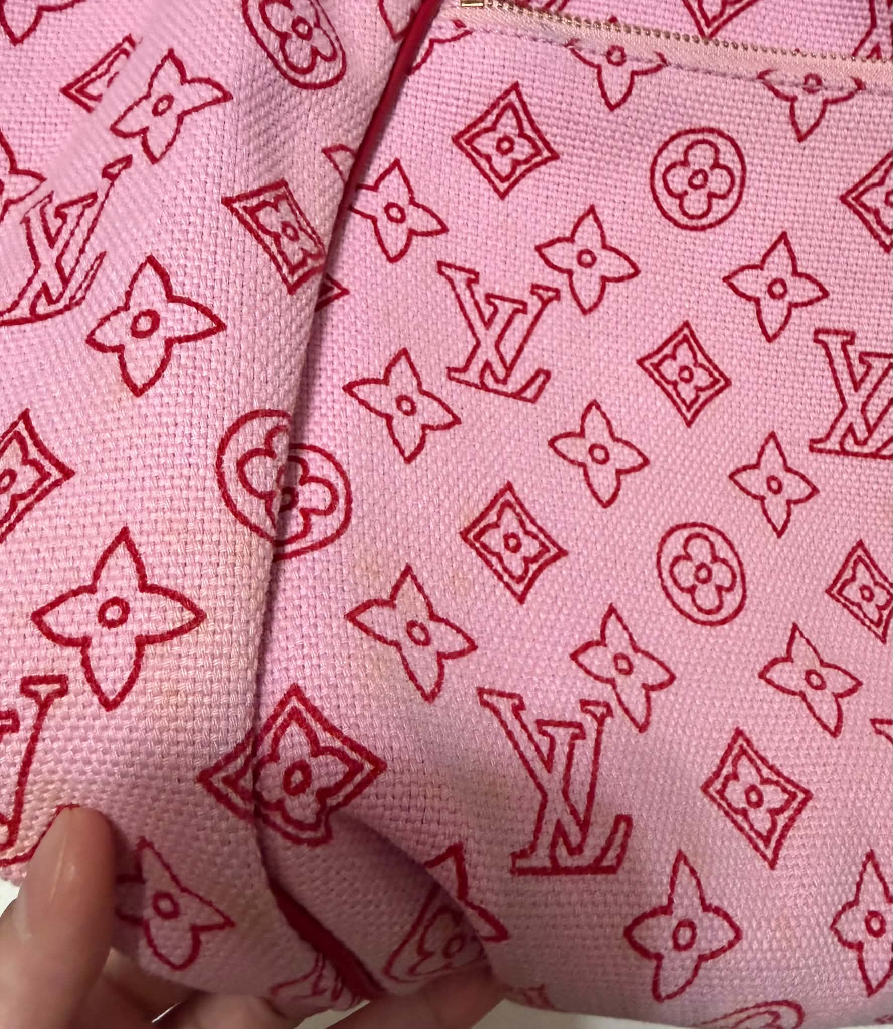 [ PRE LOVED ] LOUIS VUITTON Canvas Cabas Ipanema PM Pink