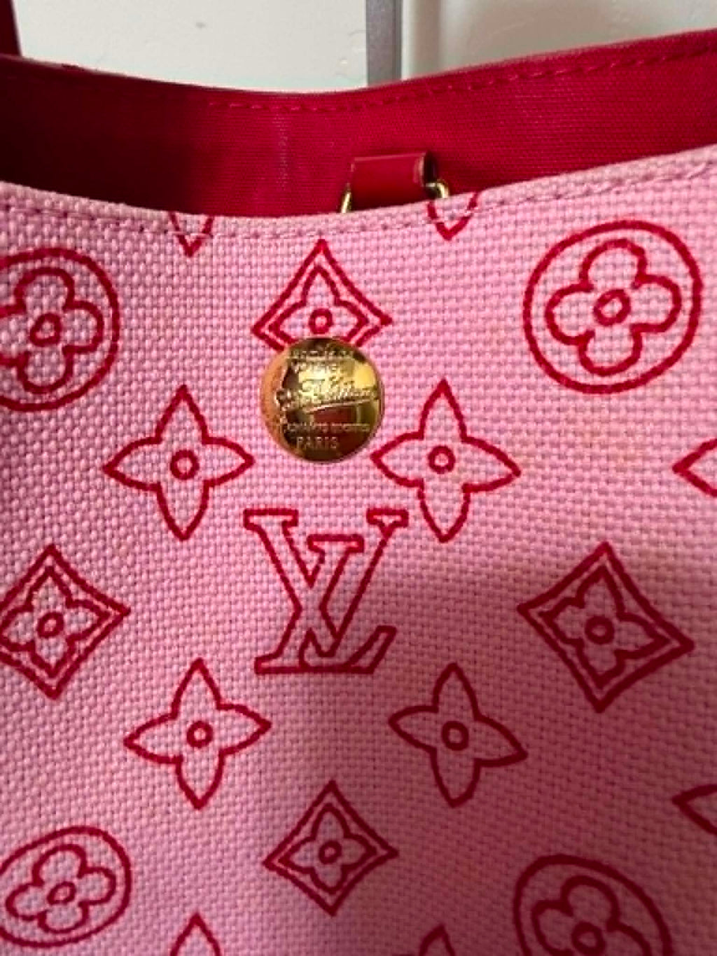 [ PRE LOVED ] LOUIS VUITTON Canvas Cabas Ipanema PM Pink
