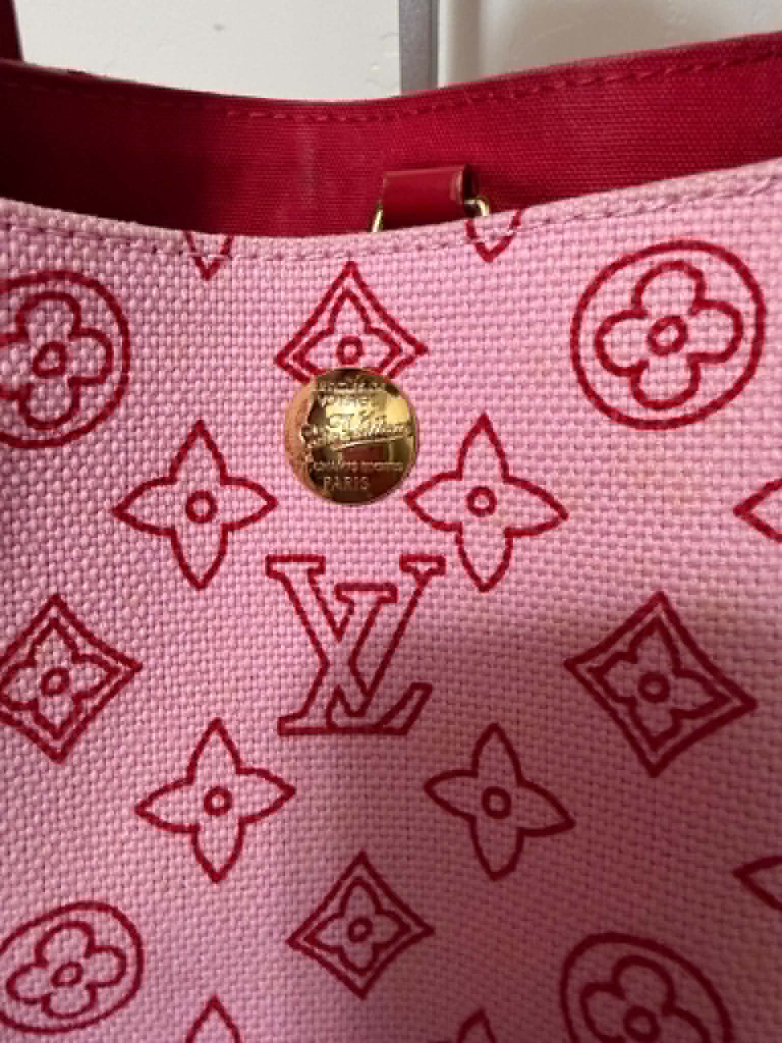 [ PRE LOVED ] LOUIS VUITTON Canvas Cabas Ipanema PM Pink