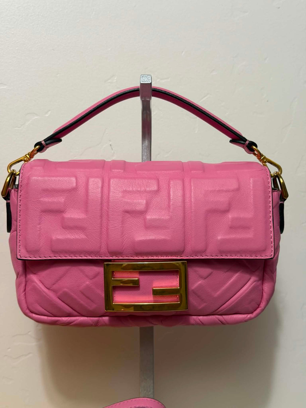 [ PRE LOVED ] FENDI Baguette Vegan Leather Handbag
