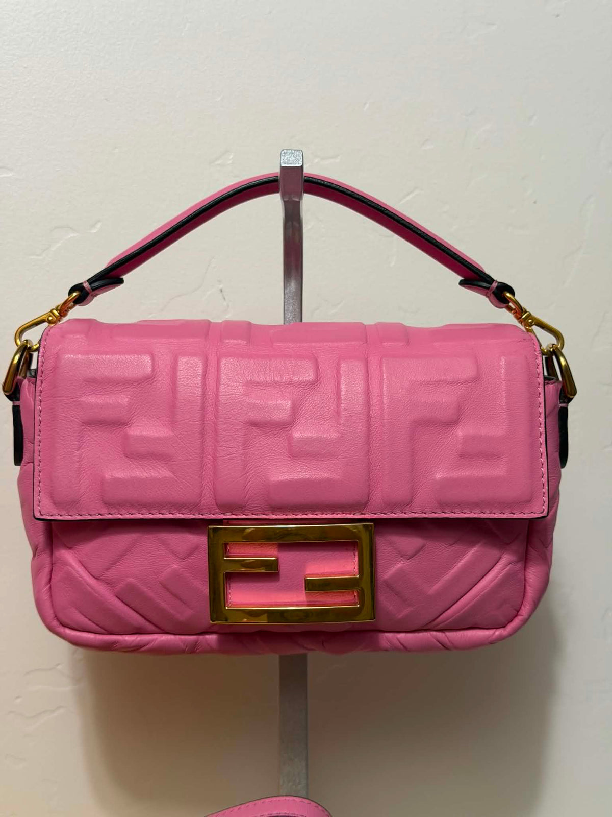 [ PRE LOVED ] FENDI Baguette Vegan Leather Handbag