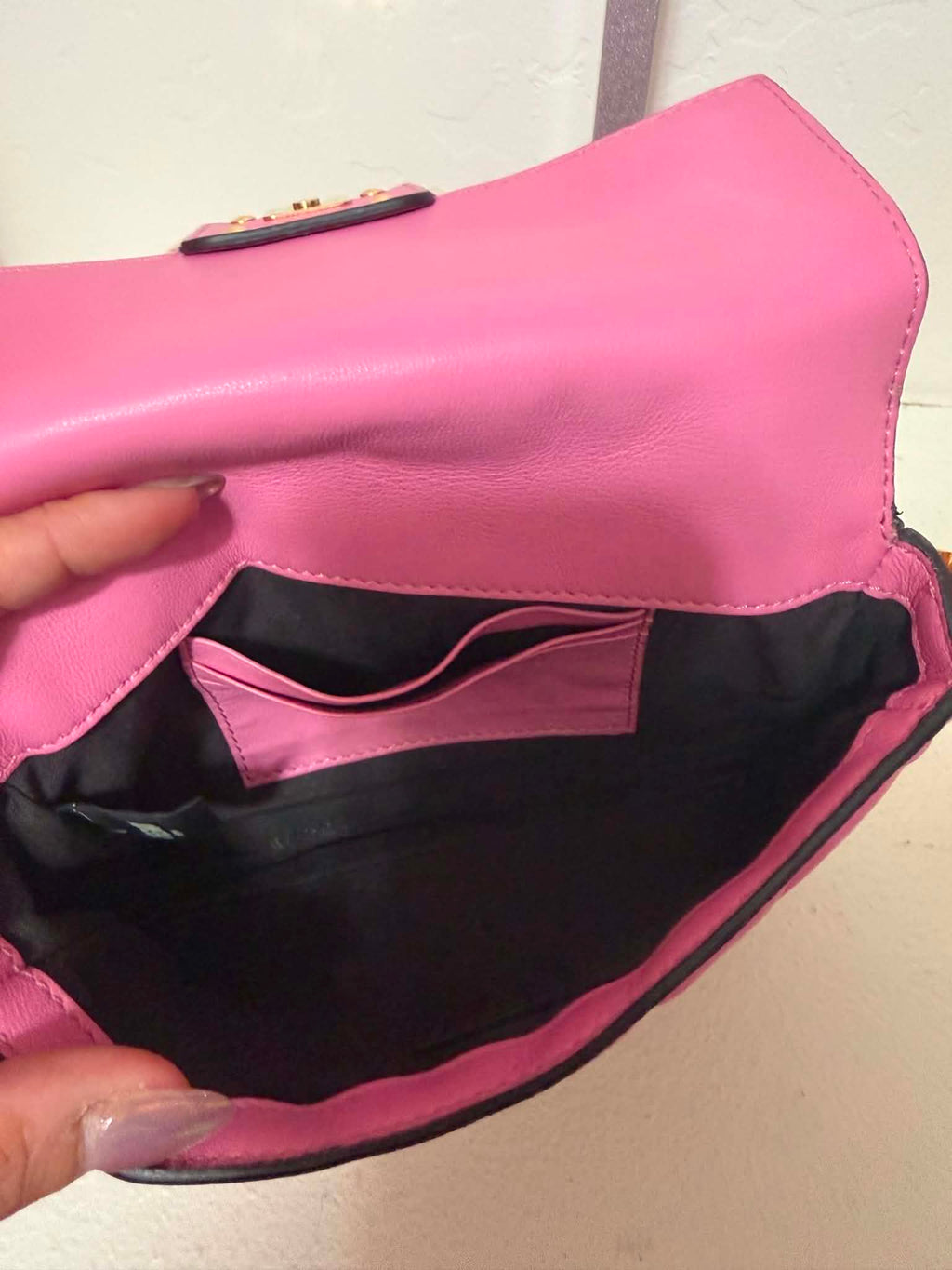 [ PRE LOVED ] FENDI Baguette Vegan Leather Handbag