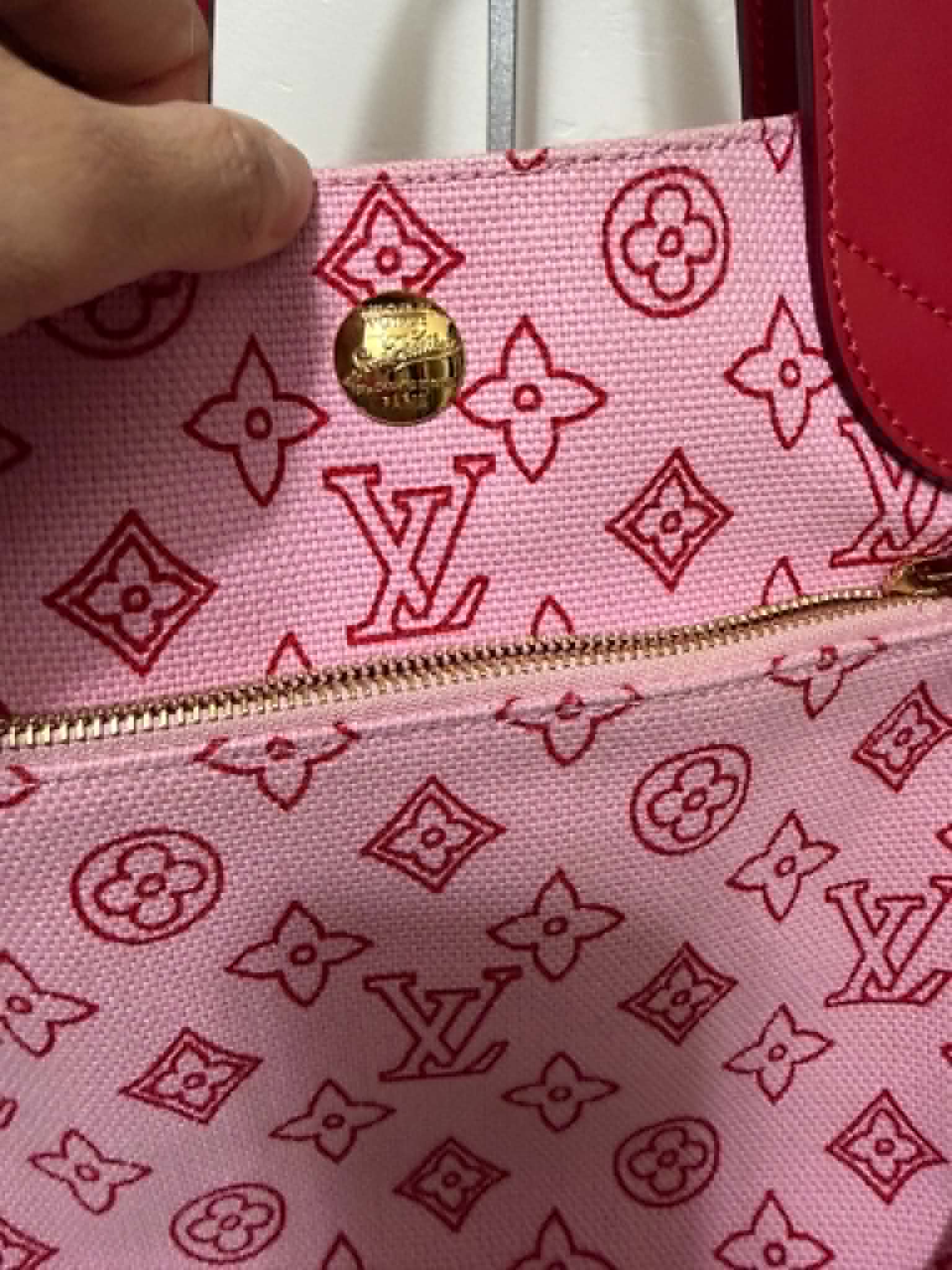 [ PRE LOVED ] LOUIS VUITTON Canvas Cabas Ipanema PM Pink