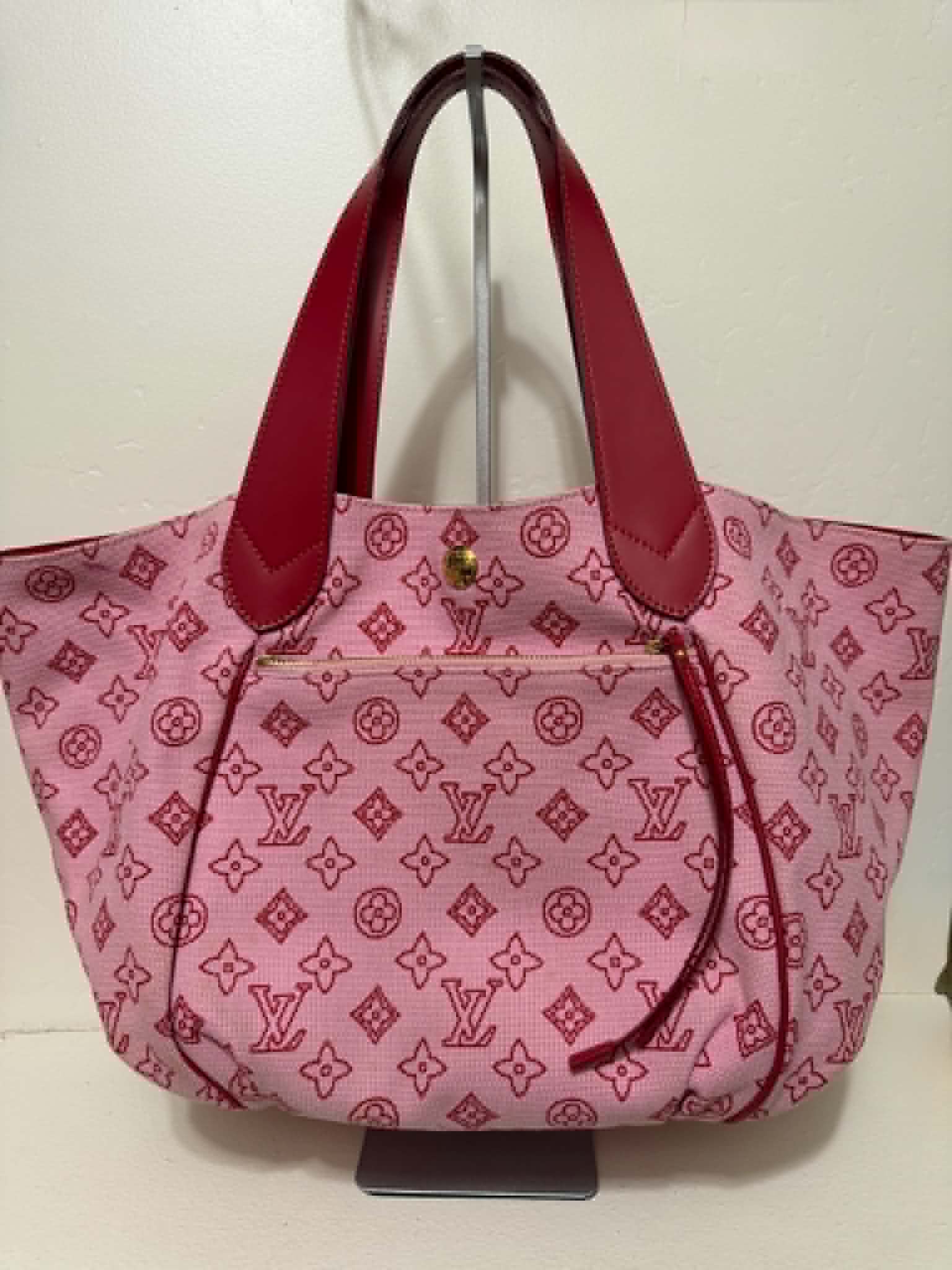 [ PRE LOVED ] LOUIS VUITTON Canvas Cabas Ipanema PM Pink