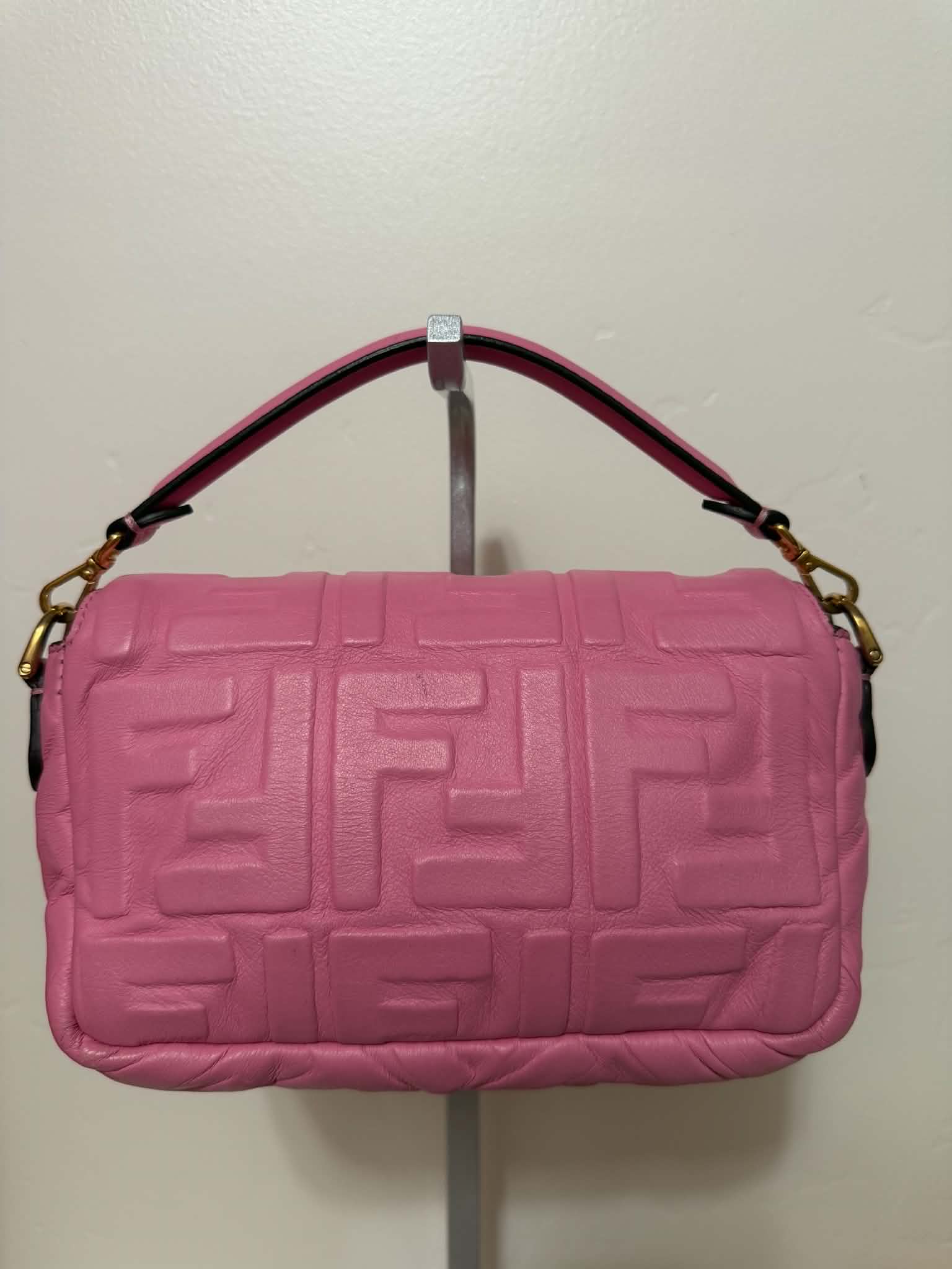 [ PRE LOVED ] FENDI Baguette Vegan Leather Handbag