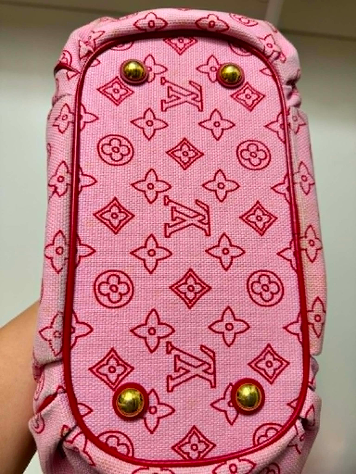 [ PRE LOVED ] LOUIS VUITTON Canvas Cabas Ipanema PM Pink